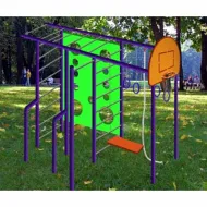 Городок "Вертикаль" уличный детский (со скалодромом)