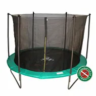 Батут DFC JUMP 14 ft складной, с сеткой green