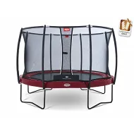 Профессиональный батут Berg Elite+380 (красный) + защ. сеткой Т-серия