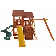 Игровая площадка Playgarden SkyFort стандарт со спиральной и прямой горкой с волной