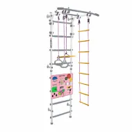 Шведская стенка Midzumi Banji Kabe Busyboard (цвет: снежный барс, бизиборд: розовый)